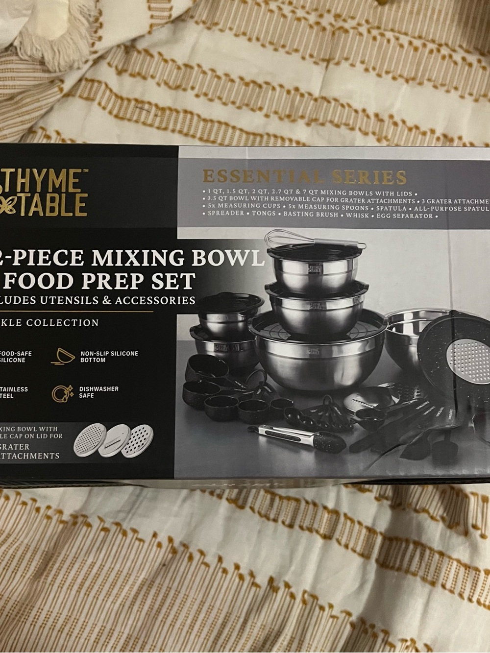 Thyme & Table 32 Piece Stainless Steel Mixing Bowls and Food Prep - Xtra Label - Picture 3 of 5